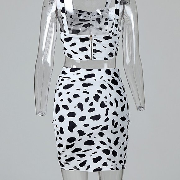 Two-piece leopard print skirt set - Picture 6 of 7